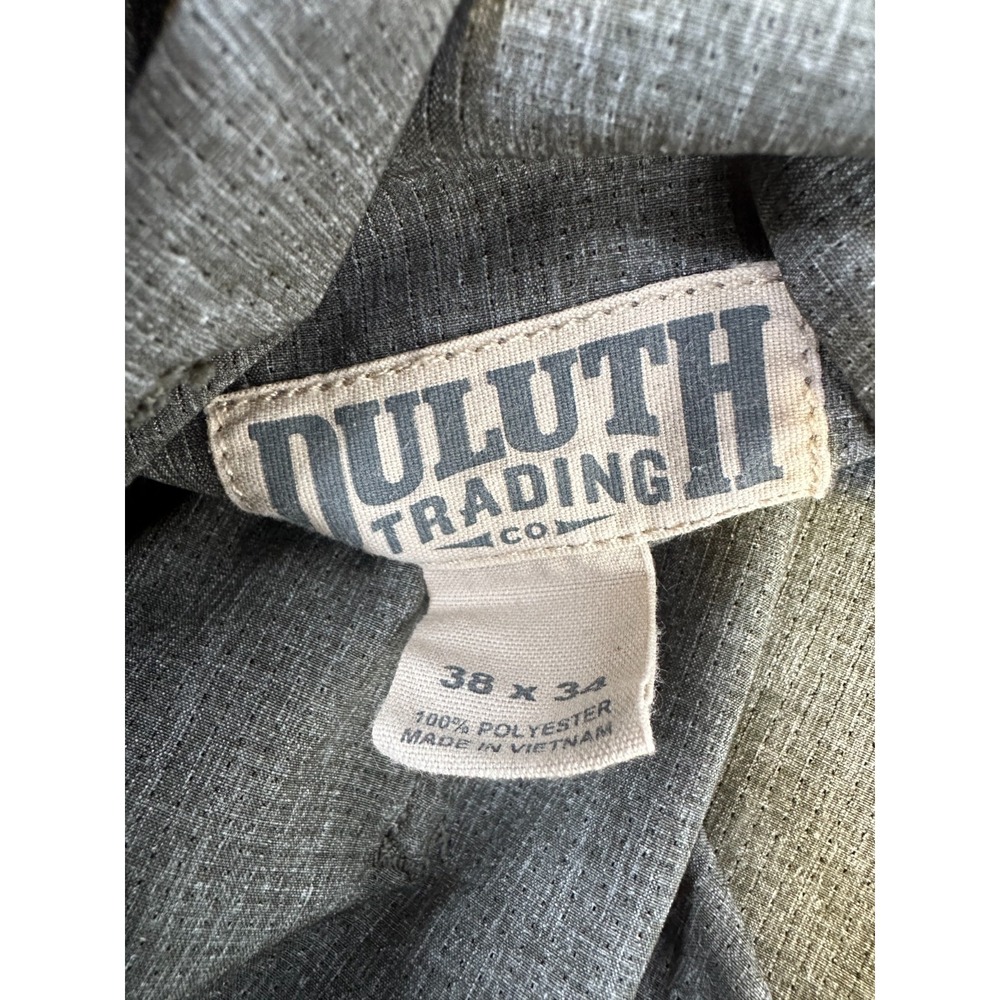 Duluth Trading Co DuluthFlex Breezeshooter Pants Men's 38 x 34 Lightweight Green - Picture 7 of 13